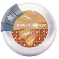 Brown Blueprint GO Keyboard on 9Apps