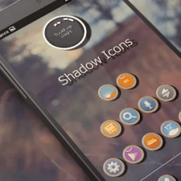 SHADOW THEME APEX/NOVA/ADW/GO أيقونة