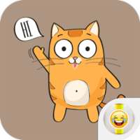 Cute Cartoon Cat Stickers on 9Apps