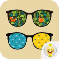 Retro Eyeglasses Stickers on 9Apps