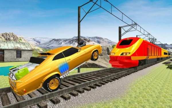 Train Crash Car Derby Demolition Racing Arena 2020 स्क्रीनशॉट 4