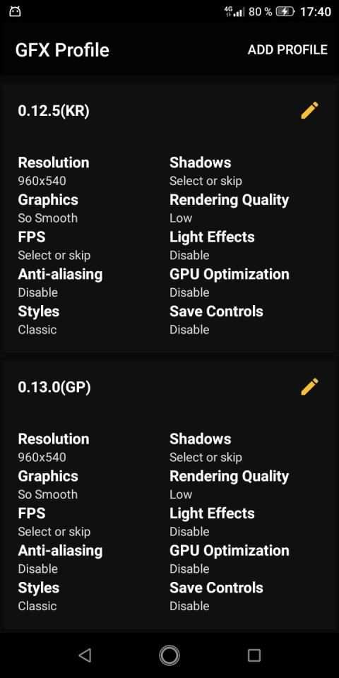 GFX tool - profile for PUBG screenshot 3