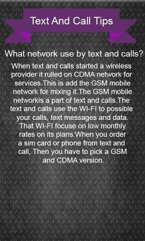 Text Me Now: Text and Call Free Tips screenshot 1