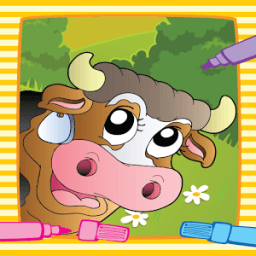 Farm Animal Villege Color Book иконка