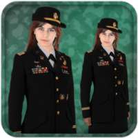 New Woman Army Photo Suit on 9Apps