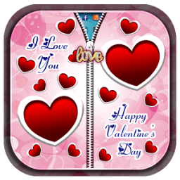 Valentines Day Zipper LS أيقونة
