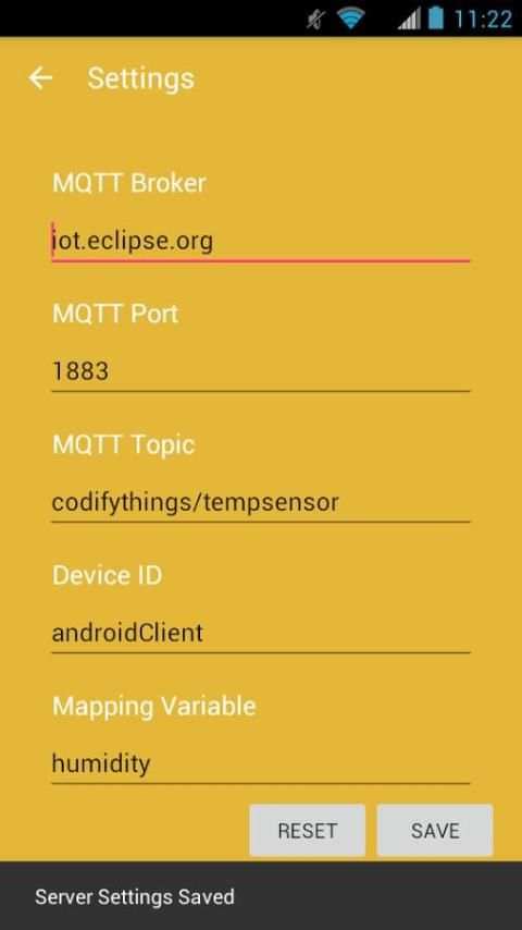 Humidity Sensor (IoT App) 2 تصوير الشاشة