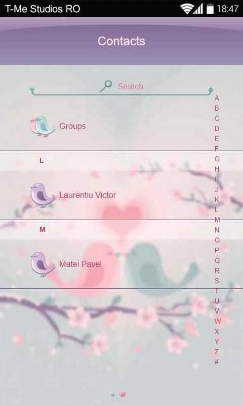 Sweet Valentines GO SMS screenshot 1