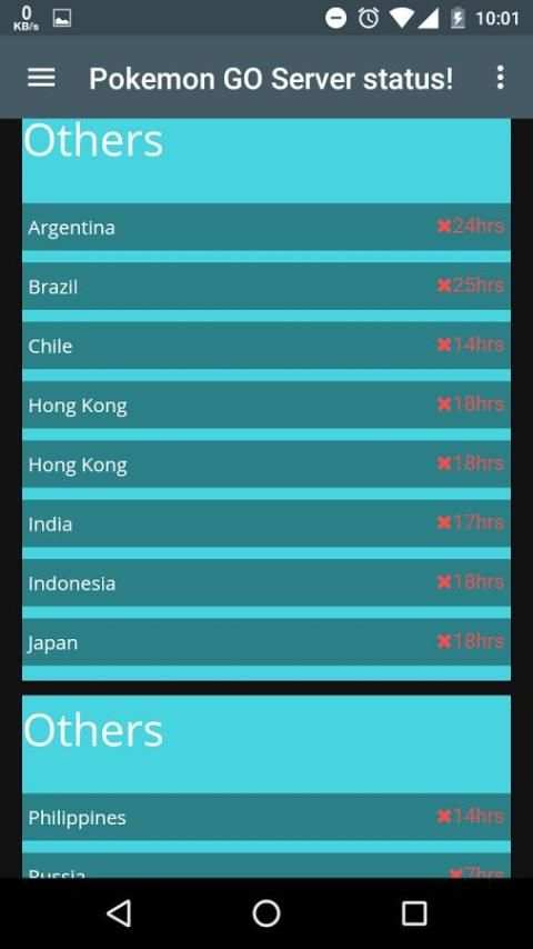 GO Server Status screenshot 1