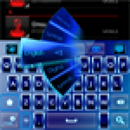 GO Keyboard Blue Neon Theme иконка