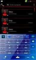 GO Keyboard Blue Neon Theme screenshot 3