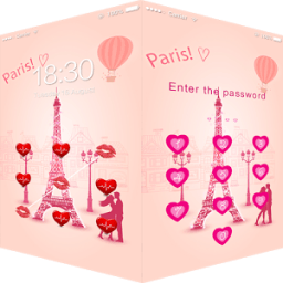 AppLock Theme Honey Kiss आइकन