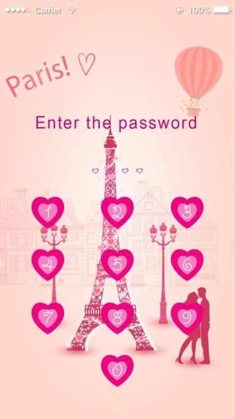 AppLock Theme Honey Kiss 1 تصوير الشاشة