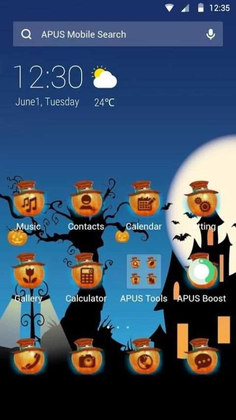 Halloween night theme for APUS screenshot 3
