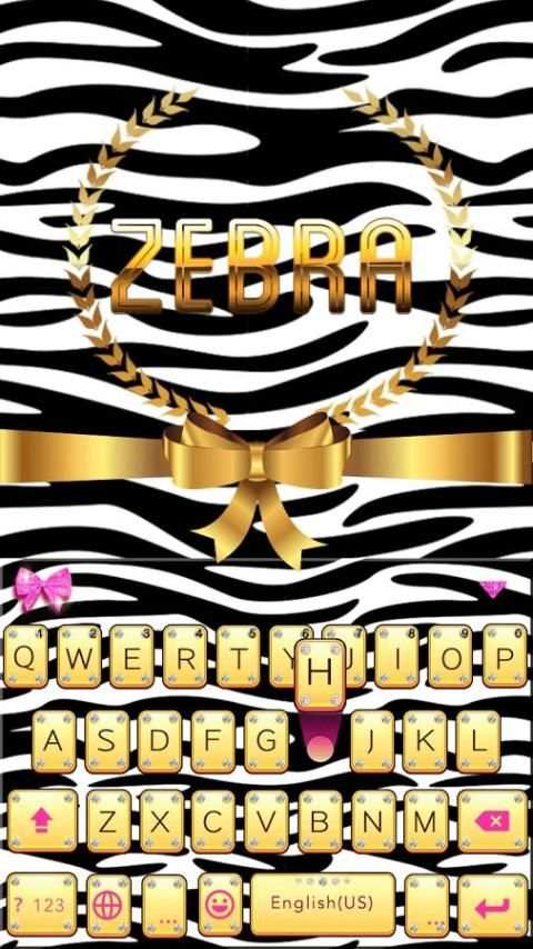 Zebra Theme for iKeyboard screenshot 6