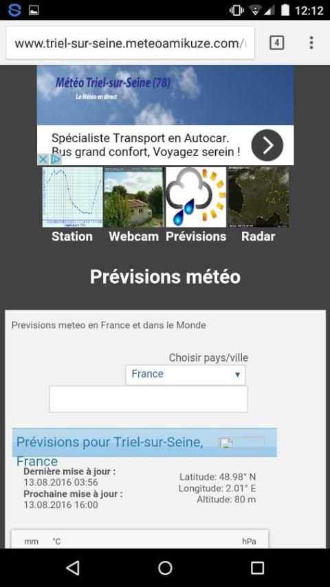 Météo Triel-sur-Seine (78) screenshot 1