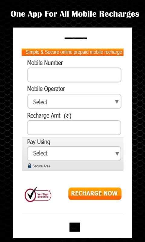 Mobile Recharge App स्क्रीनशॉट 2