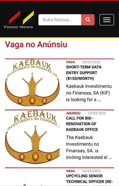 Timor News screenshot 2