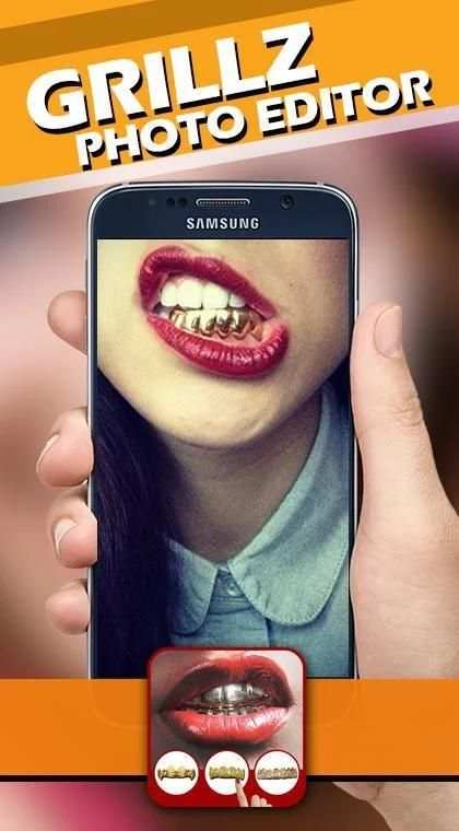 Gold Teeth Grillz 3 تصوير الشاشة