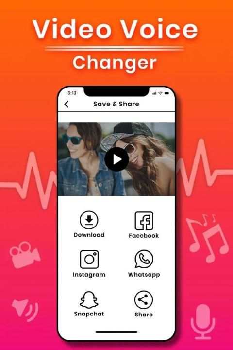 Video Voice Changer - Audio Effects स्क्रीनशॉट 1