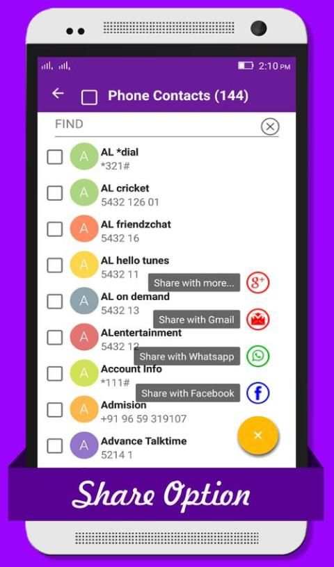 Backup Apps and Share Contacts screenshot 4