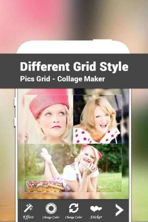 Pics Grid - Collage Maker 1 تصوير الشاشة