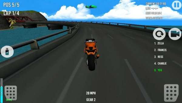 Moto Racing 3D 3 تصوير الشاشة