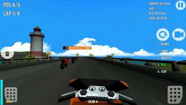 Moto Racing 3D скриншот 2