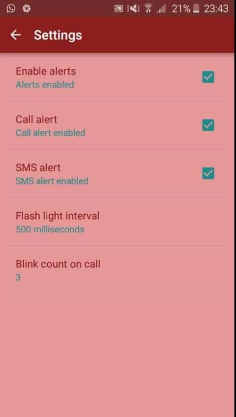flashlight incoming call 3 تصوير الشاشة