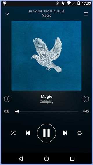 Spotify player screenshot 2