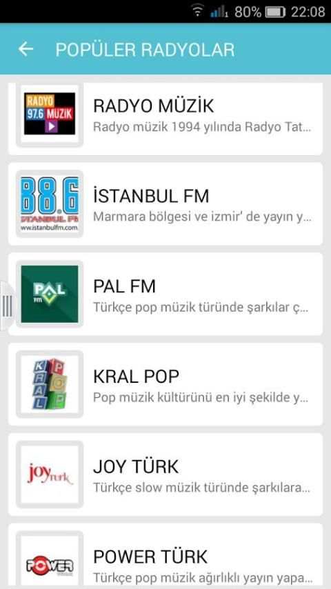 Popüler Radyo ve Canlı Tv screenshot 1