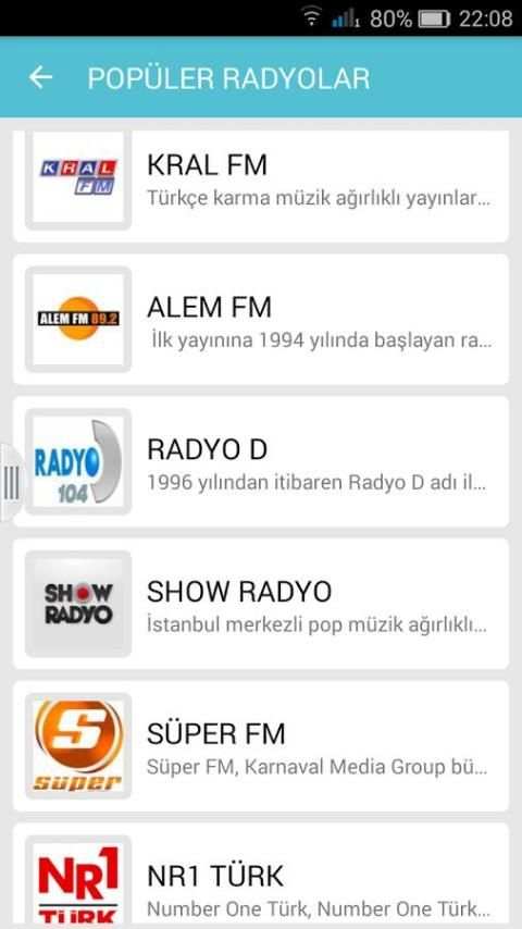 Popüler Radyo ve Canlı Tv screenshot 2