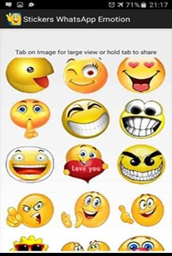 Stikers For whatsapp Emotion screenshot 1