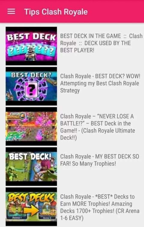 Tips Clash Royale 2 تصوير الشاشة