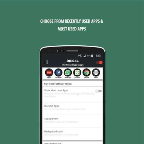 DIESEL : The most used apps स्क्रीनशॉट 3