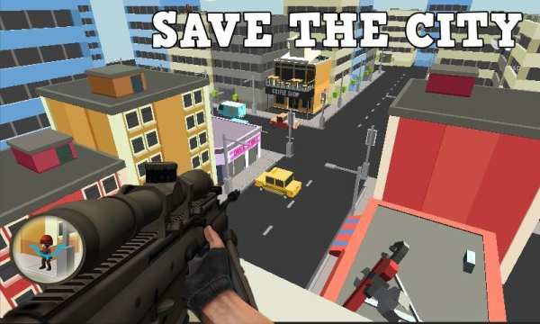 3d toon army sniper shooting screenshot 2