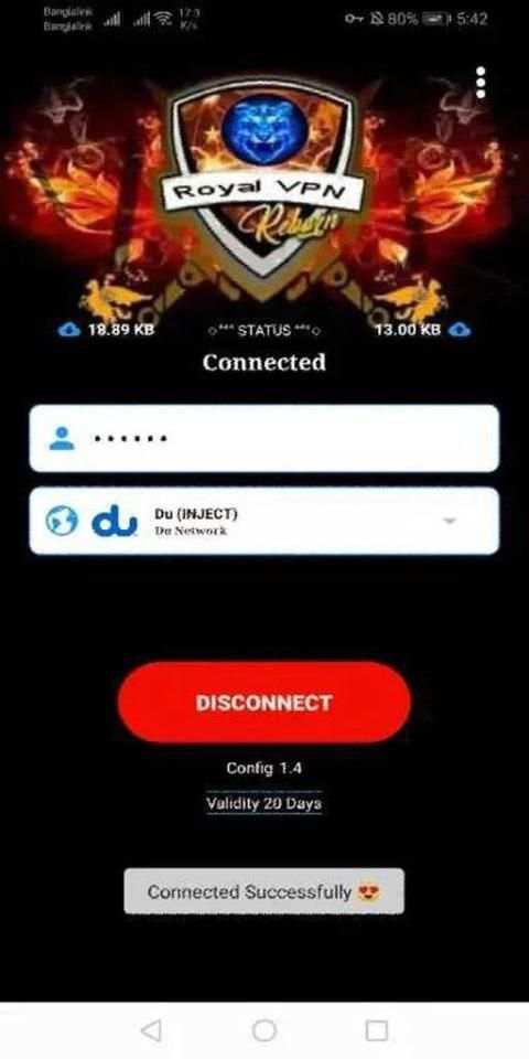 Royal VPN secure tunneling screenshot 2