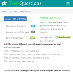 ikon CSCS Test 2016 Free