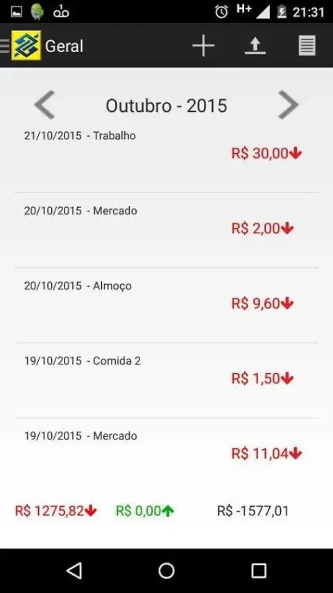 Controle Financeiro screenshot 3