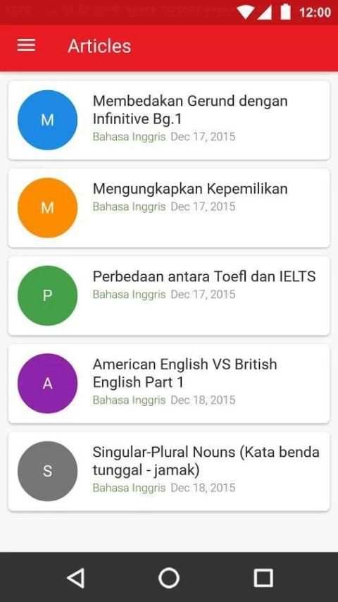 Belajar Bahasa screenshot 2