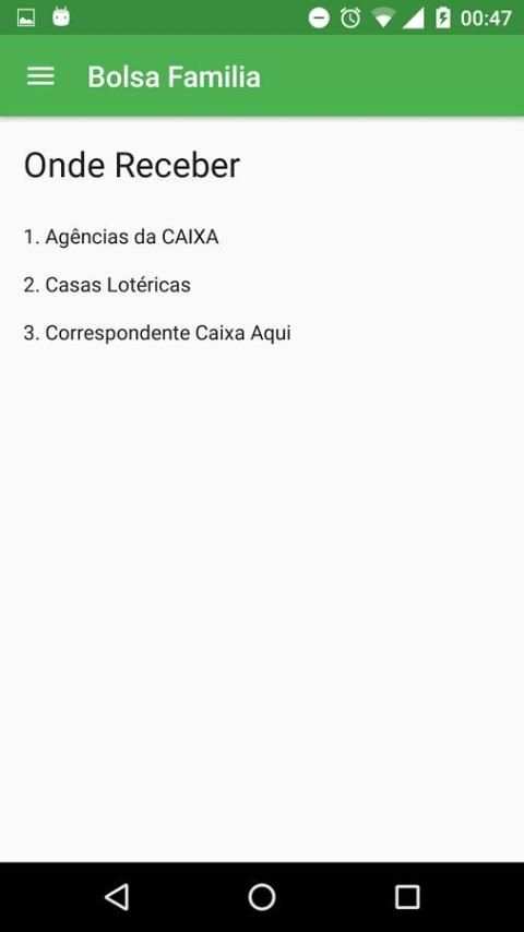 Bolsa Família Calendário screenshot 1