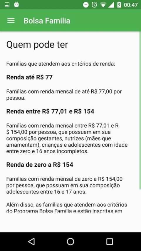 Bolsa Família Calendário screenshot 3