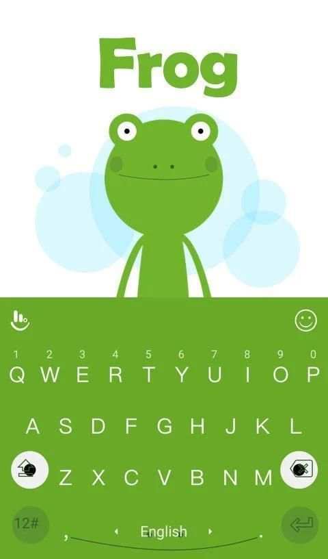 Green Frog Keyboard Theme screenshot 4