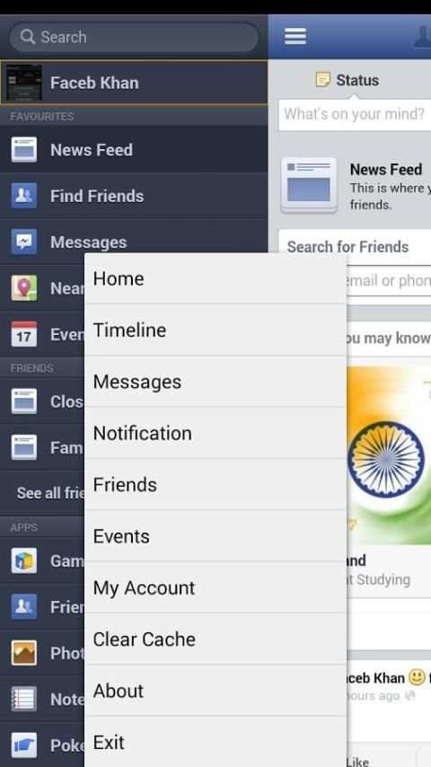 FaceLite Web App for Facebook скриншот 3