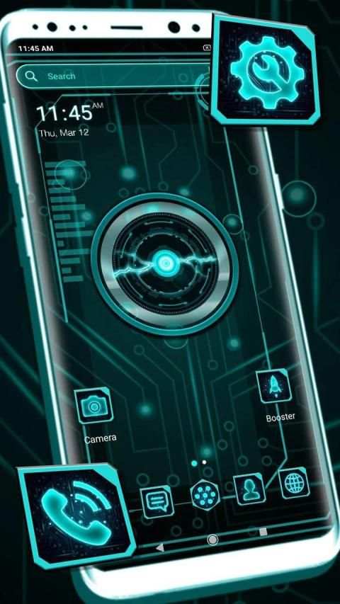 Technology Launcher Theme स्क्रीनशॉट 1
