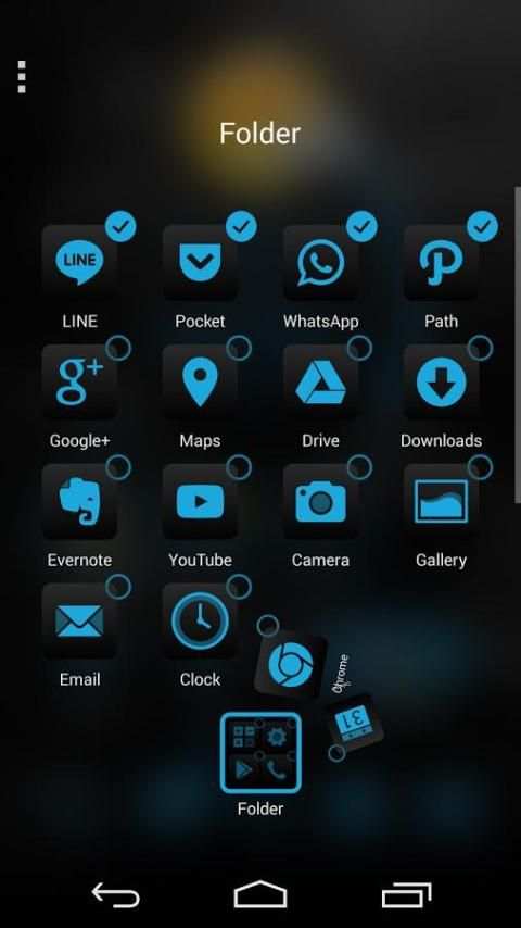 TSF Blue Theme screenshot 4