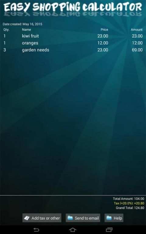 Easy Shopping Calculator screenshot 4