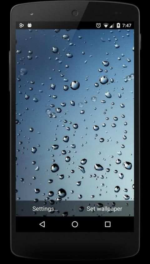 Rain Live Wallpaper 2016 स्क्रीनशॉट 5