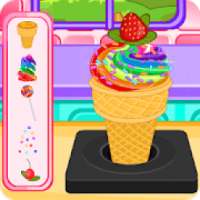 Rainbow Ice Cream Cooking