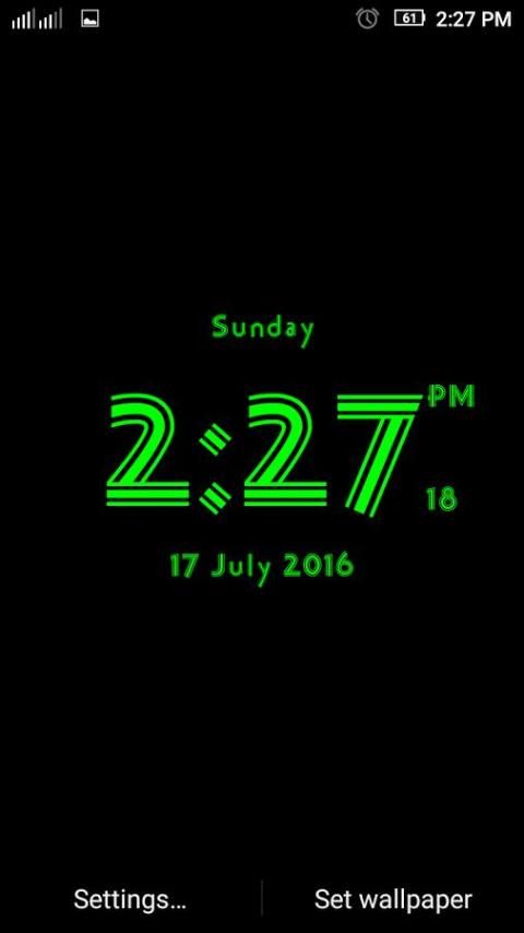 Prisma digital clock free स्क्रीनशॉट 3